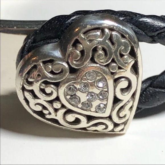 Leather/Silver rope bracelet by Brighton - Picture 3 of 5